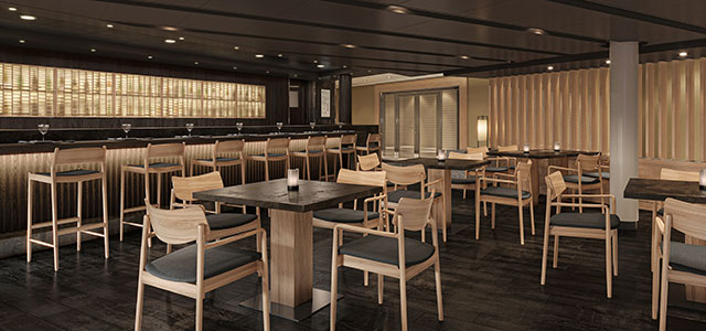 「寿司バー潮彩」で船上の小料理屋を体験