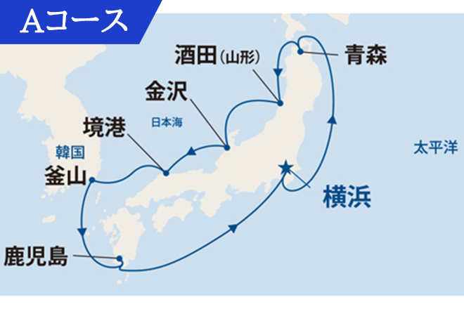 ダイヤモンド・プリンセス航路図