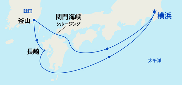 ダイヤモンド・プリンセス航路図