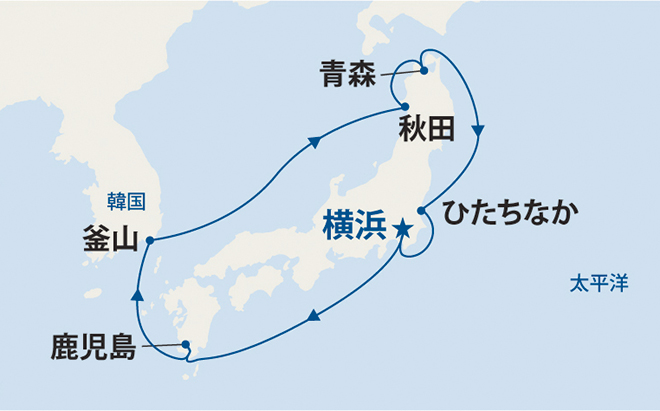 ダイヤモンド・プリンセス航路図