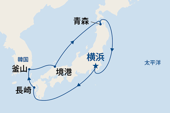 ダイヤモンド・プリンセス航路図