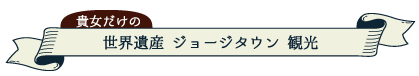 貴女だけの世界遺産 ジョージタウン 観光付