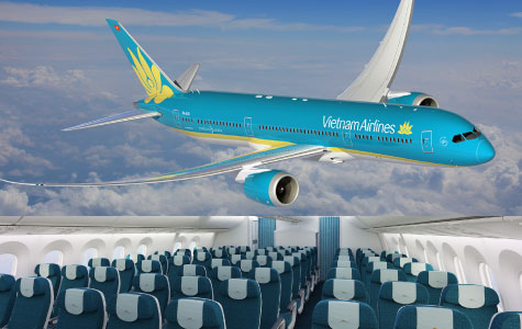 ベトナム航空ハノイ線は最新鋭機材にて運航