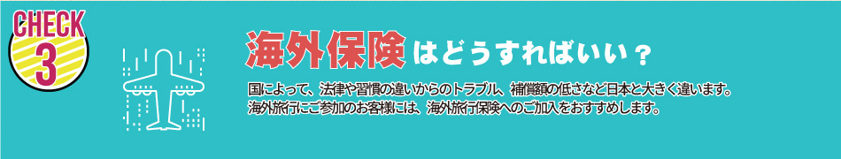 海外保険はどうすればいい？