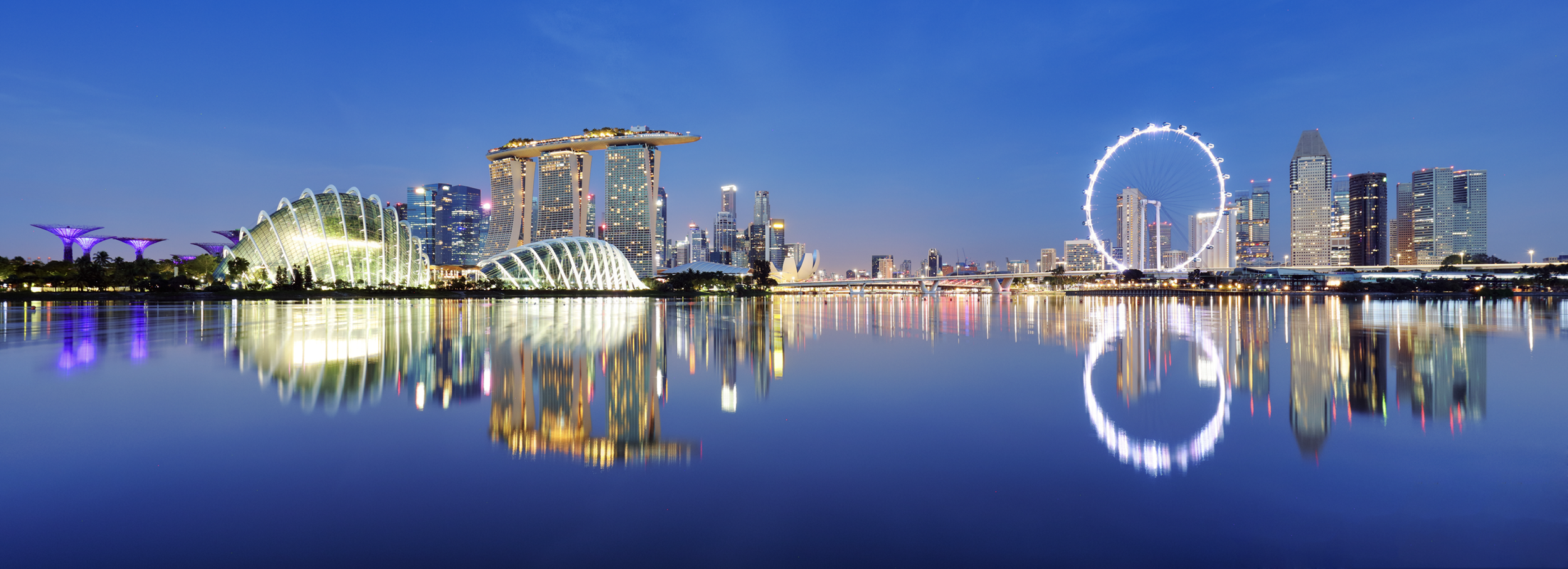 シンガポールの夜景