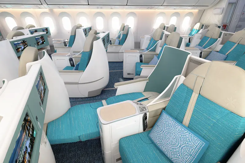 ビジネスクラス　シート　全体