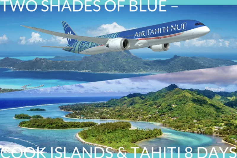 エアタヒチヌイ　機影　クック諸島　ラロトンガ タブレット画像