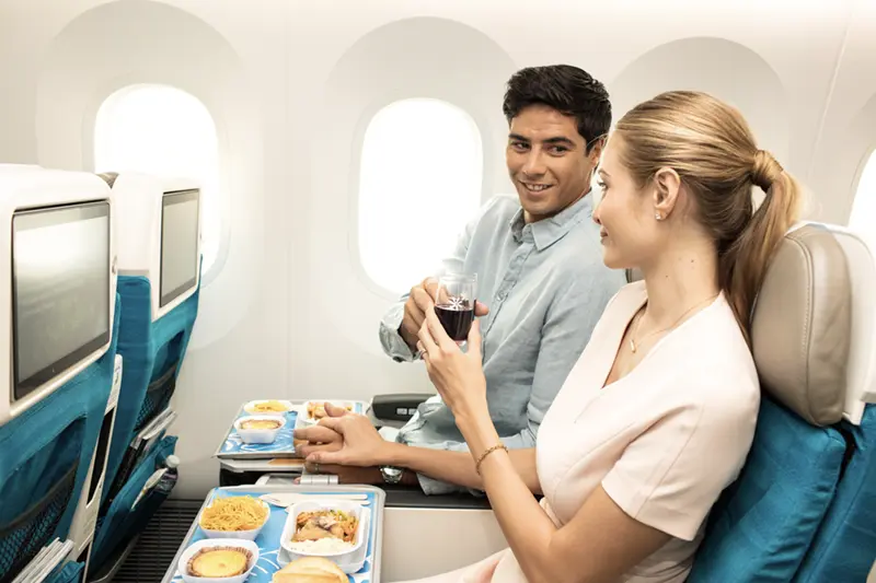 プレミアムクラス　食事