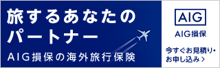 旅するあなたのパートナーAIG損保