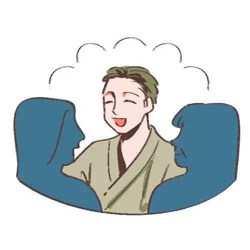 嬉しそうな表情の女性