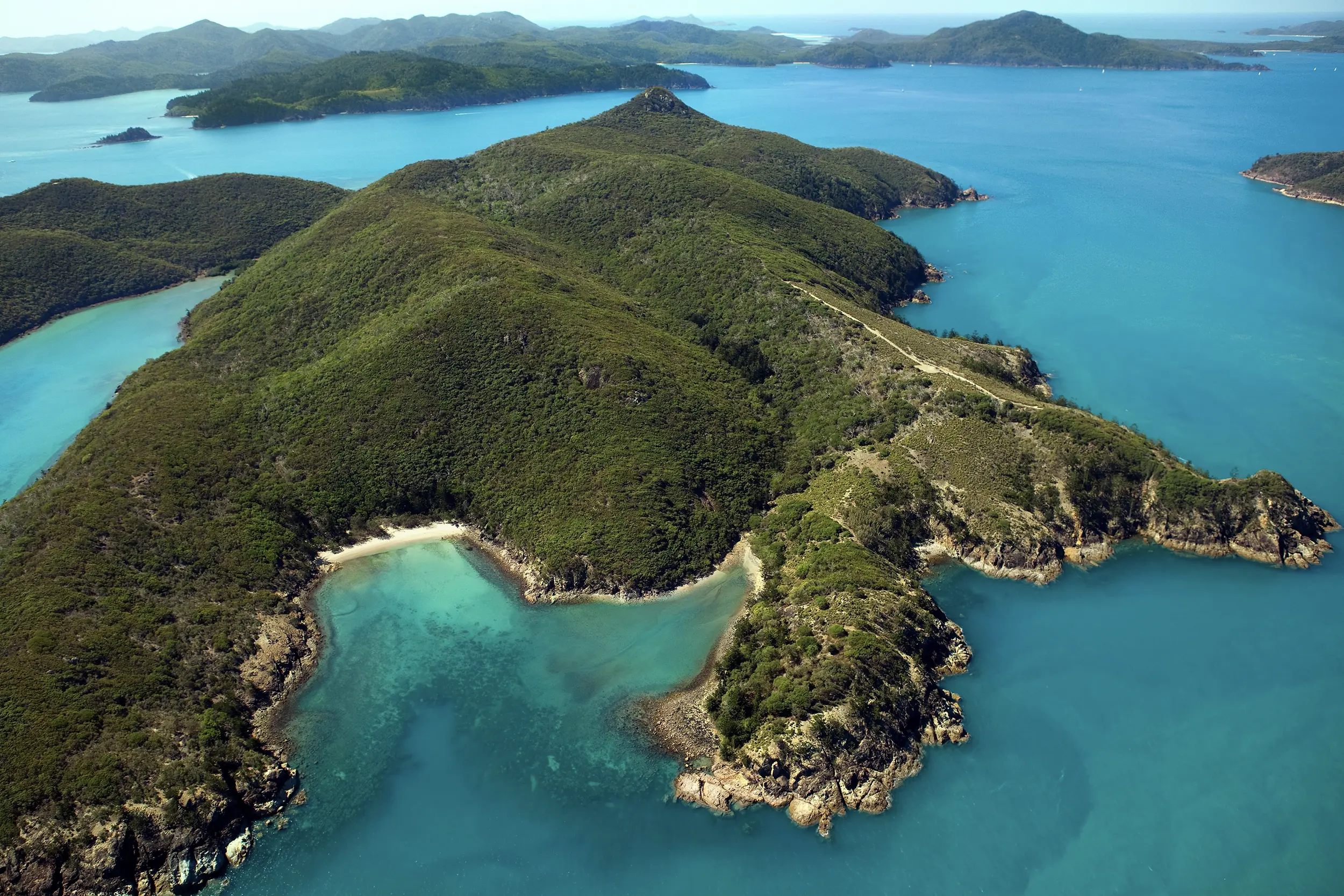 ハミルトン島 空撮