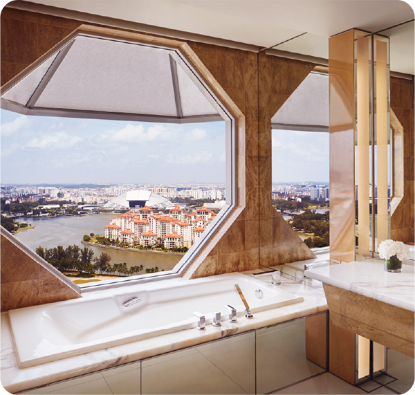 シンガポールリッツカールトン客室