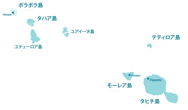 タヒチ地図