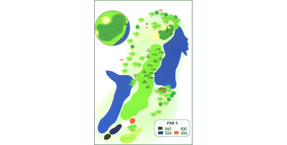 LAKEコース　ホール8