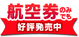 航空券のみでも好評発売中