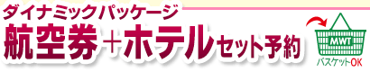 ダイナミックパッケージ ソウル行き航空券＋ホテルセット予約