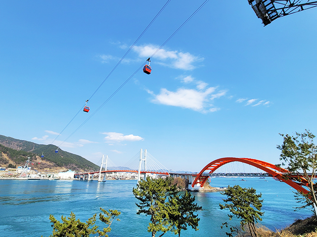 海と山、両方の絶景を楽しめる泗川海ケーブルカー【泗川】