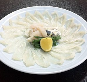 ふぐの刺身