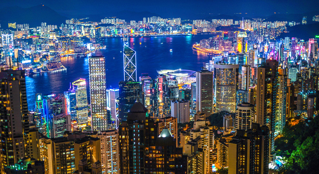ビクトリアピーク夜景
