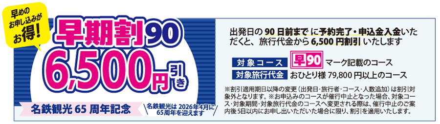 早期割90について