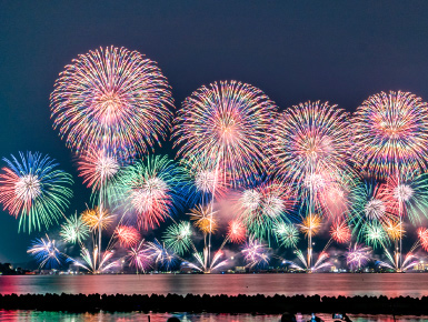 松江水郷祭湖上花火大会の写真