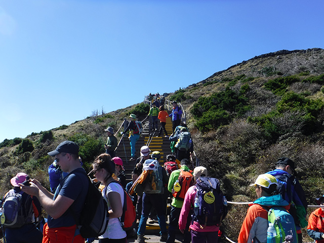 ハンラサン登山道の写真