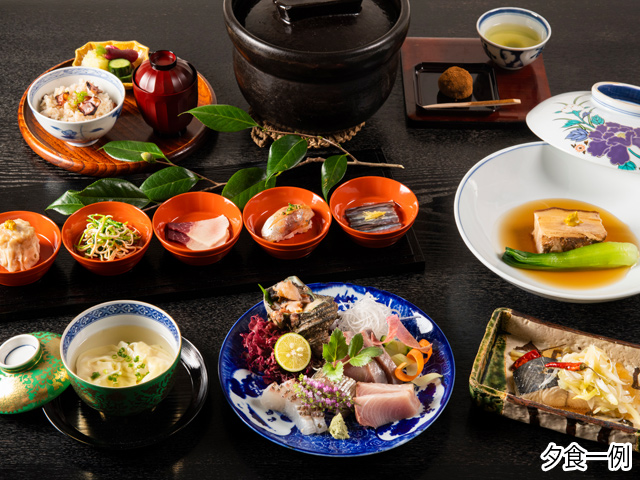 五島列島リゾートホテルマルゲリータ奈良尾の夕食の一例写真