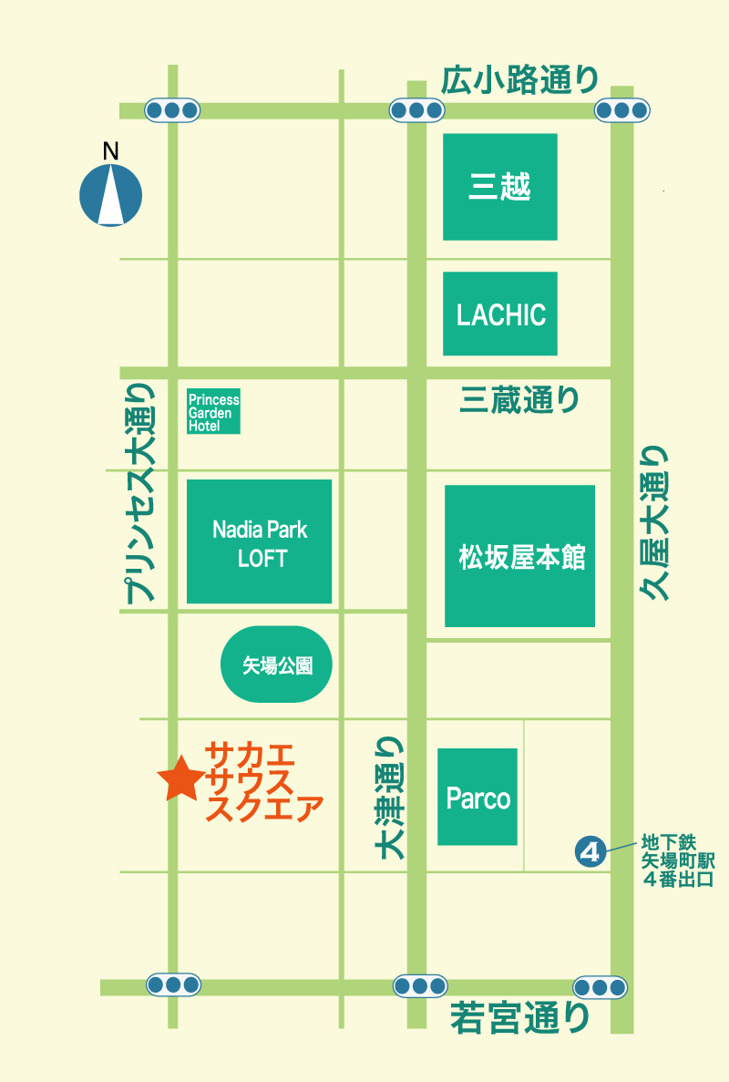 ポップストアのマップ