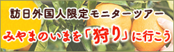 訪日外国人限定モニターツアー みやまのいまを「狩り」に行こう