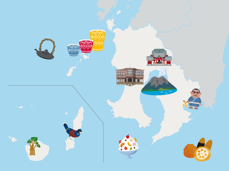 鹿児島の地図