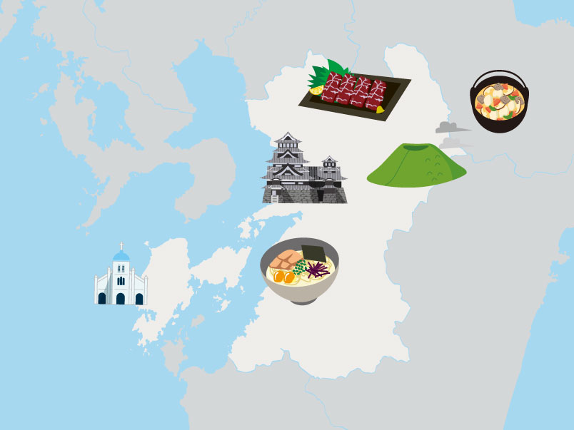 熊本の地図