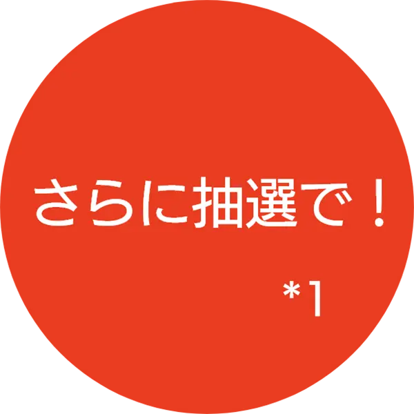 さらに抽選で！