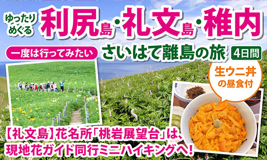 一度は行ってみたい！さいはての離島の旅4日間