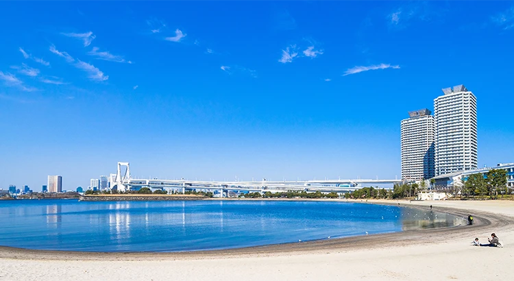 お台場海浜公園・レインボーブリッジ