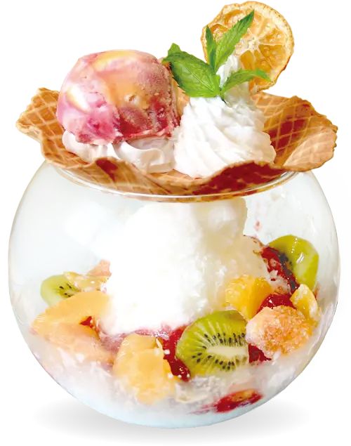 Lapi Cafe　ごろっと果実のアイスドーム