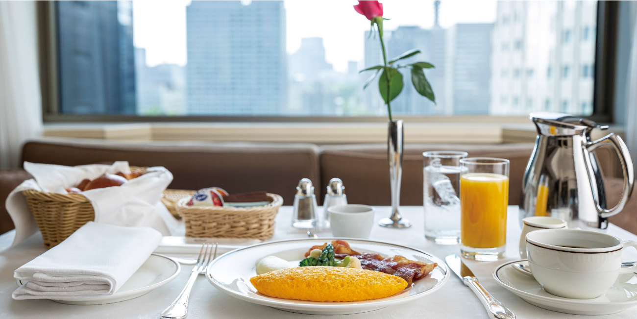 ルームサービス朝食