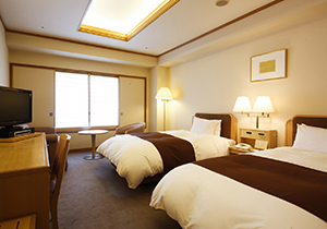 [Tenryokaku] Standard Twin / Western-style Room / Private Bath and Toilet