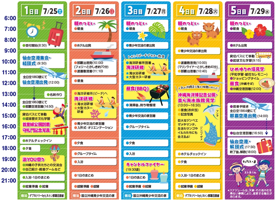 スケジュール